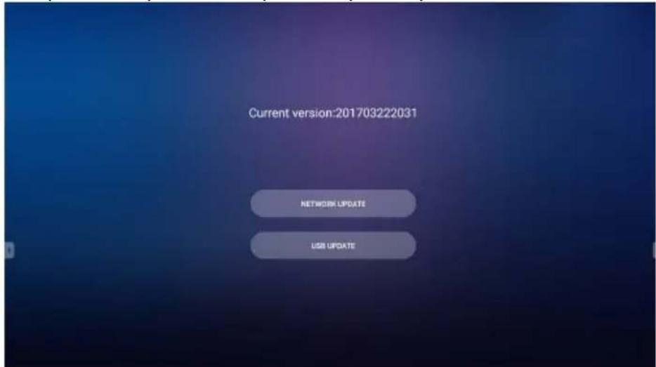 Current version:201703222031 NETWORK UPDATE USB UPDATE