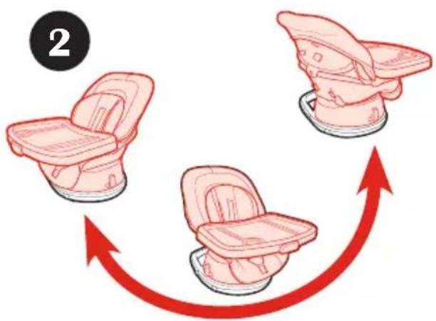 GRACO Swivi Seat - To Rotate Seat • Para girar el asiento - 2
