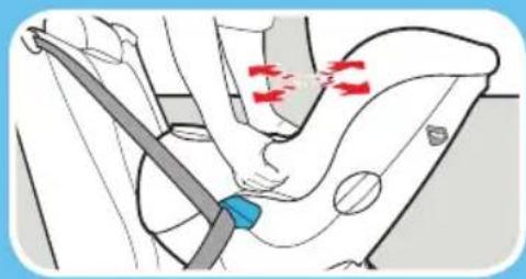 GRACO Sequel 65 - Tighten the Vehicle Seat Belt - 3