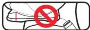 Diagram showing a hand holding a cigarette with a red prohibition symbol over the abdomen