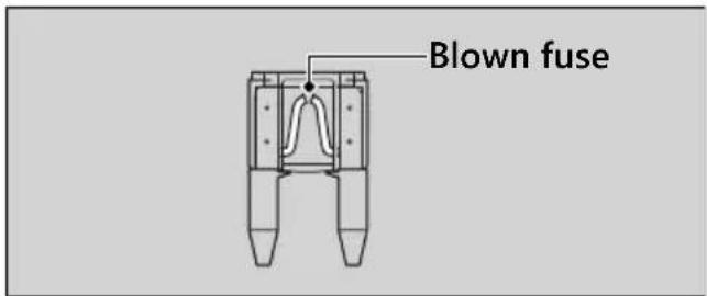 Blown fuse