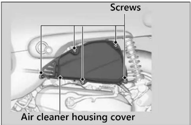 Screws Air cleaner housing cover