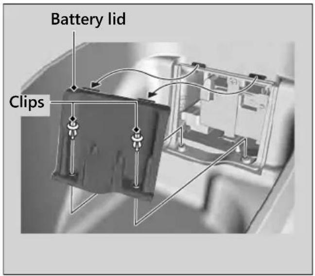 Battery lid Clips