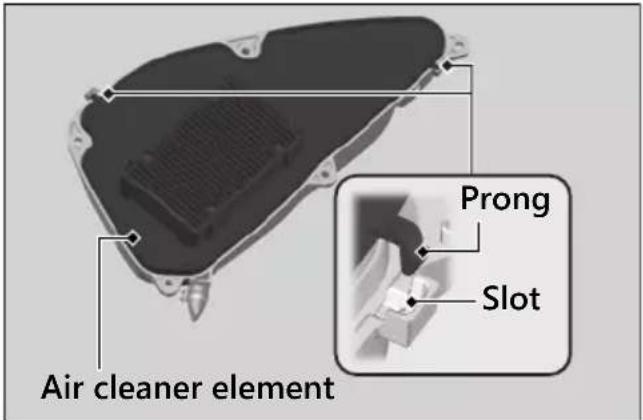 Air cleaner element Prong Slot