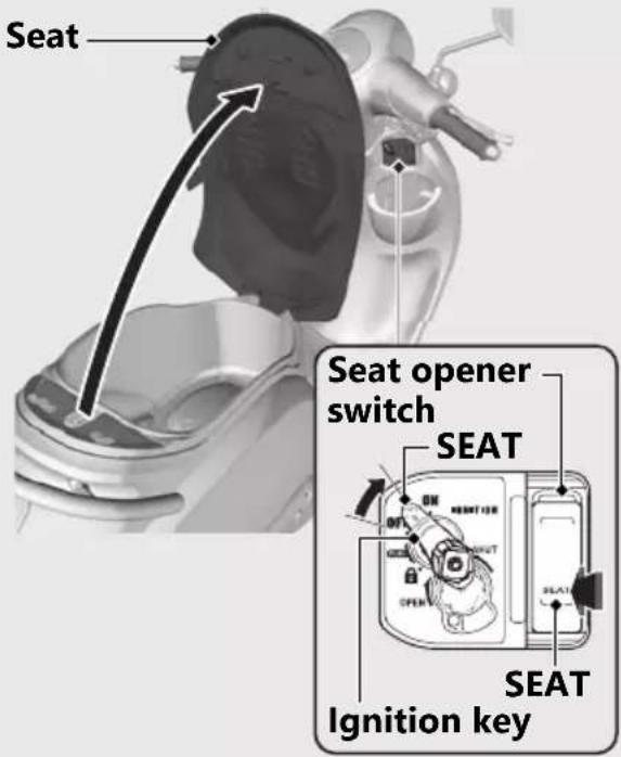 Seat Seat opener switch SEAT SEAT Ignition key