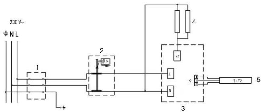GORENJE GBF80SMC6 - CONECTAREA BOILERULUI LA REȚEAUA ELECTRICĂ - 2