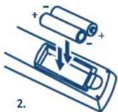 Diagram showing battery charging process with positive and negative charges, labeled with number 2.