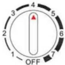 4 3 5 2 6 1 7 OFF