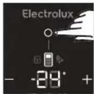 ELECTROLUX ETB2802H - How to select the compartment to set temperature - 1