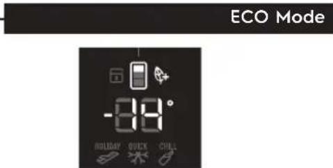 ECO Mode -88° HOLIDAY QUICK CHILL