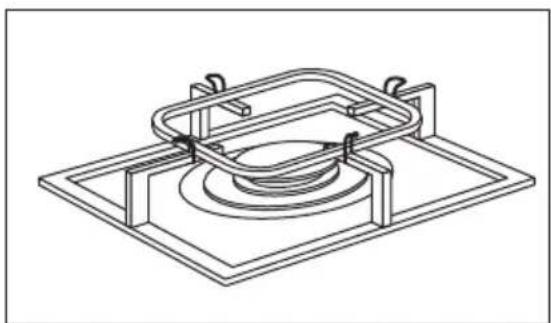ELECTROLUX EKG61107OX - Using the wok support - 1