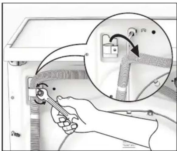 ELECTROLUX EWF1141R9SB - การระบาย้ำไหกรณีฉุกเฉิน - 1