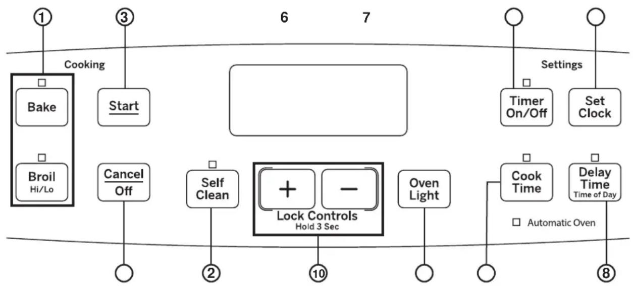 Crosley XBS360DMWW - Controles del Horno - 1