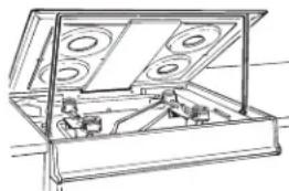 Crosley XBS360DMWW - Lift-Up Cooktop - 1