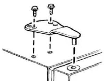 RCA MTX16EABWW - Transfer Top Hinge to the Left - 1