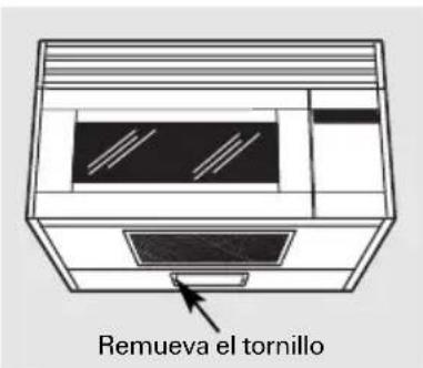 Retire el tornillo