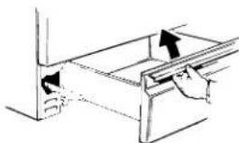 RCA LGB356BEAAD - To remove storage drawer: - 1