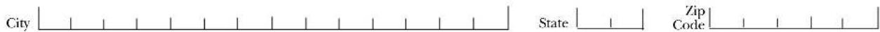 City State Zip Code