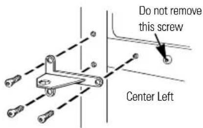 Do not remove this screw Center Left