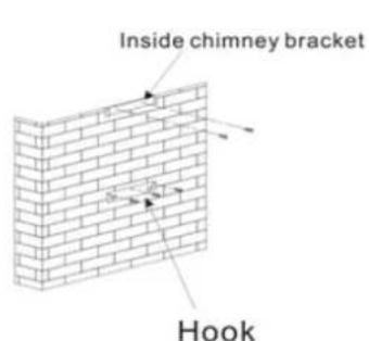 Inside chimney bracket Hook