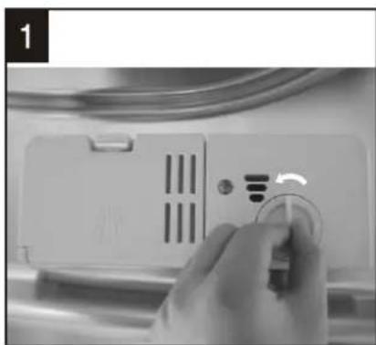 OMEGA ODW700X - How to fill the Rinse Aid Dispenser - 1