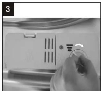 OMEGA ODW700X - How to fill the Rinse Aid Dispenser - 3