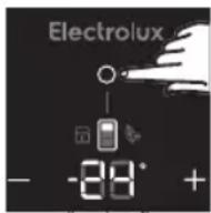 ELECTROLUX ETB3400H-A - 如何選擇隔室來設定溫度 - 1