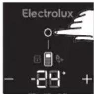 ELECTROLUX ETB3400H-A - How to select the compartment to set temperature - 1
