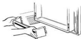 RCA MSK28PFDAA - 고정된 저장그릇을 떼어내려면, - 1