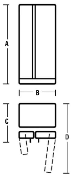 A B C D