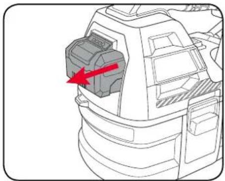 Ozito PXCWSS-018 - Removing a Battery from the Sprayer - 2
