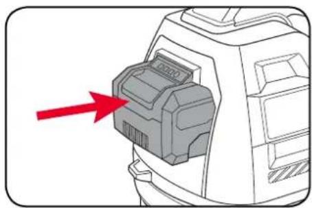 Ozito PXCWSS-018 - Installing a Battery Pack - 2
