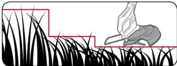 Ozito PXBGTK-258 - Using the Grass Trimmer - 4