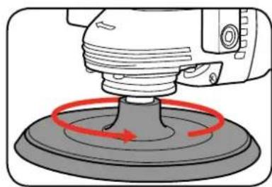 Ozito SPR-7100 - Attaching the Hook &amp; Loop Backing Pad - 2
