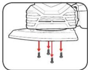 Ozito MSK-001 - Removing Sanding Bases - 1
