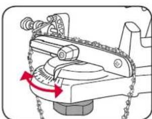 Ozito PXCCSSS-018 - Adjusting the angle of cut - 4