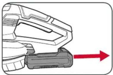 Ozito PXCBLK-218 - Removing the Battery from the Blower - 2