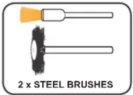 2 x STEEL BRUSHES