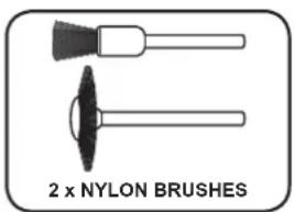 2 x NYLON BRUSHES