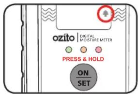ozito | DIGITAL MOISTURE METER PRESS & HOLD ON SET