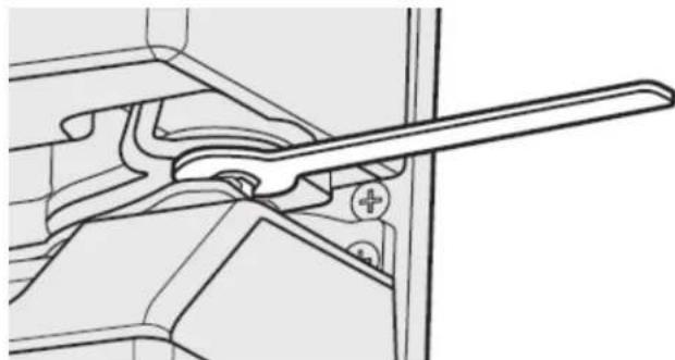 WESTINGHOUSE WQE6870BA - To make final door height adjustments: - 1