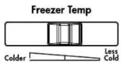 WESTINGHOUSE WBE5300WC - Freezer control - 1