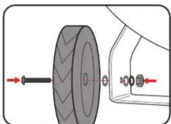 Ozito ACP-2115K - Attaching The Wheels - 1