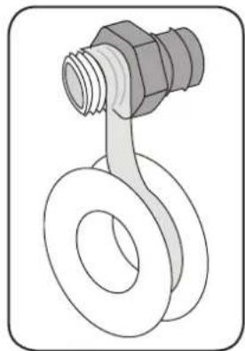 Ozito TRP-650 - Connecting Hose or Pipe to the Suction Inlet - 1