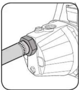 Ozito TRP-650 - Connecting Hose or Pipe to the Suction Inlet - 4