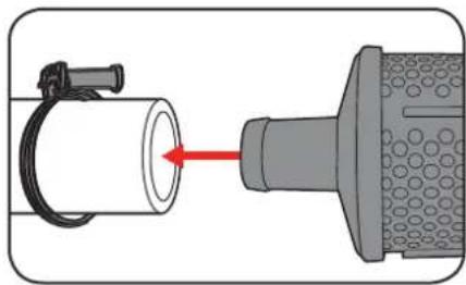 Ozito PTP-165 - Connecting the Suction Inlet - 1