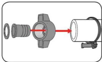 Ozito PTP-165 - Connecting the Suction Inlet - 2