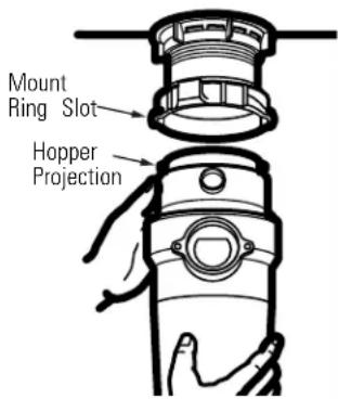 Mount Ring Slot Hopper Projection