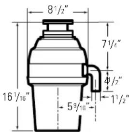 8½" 7½" 16½" 5½" 4½" 1½"