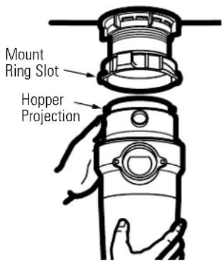 Mount Ring Slot Hopper Projection
